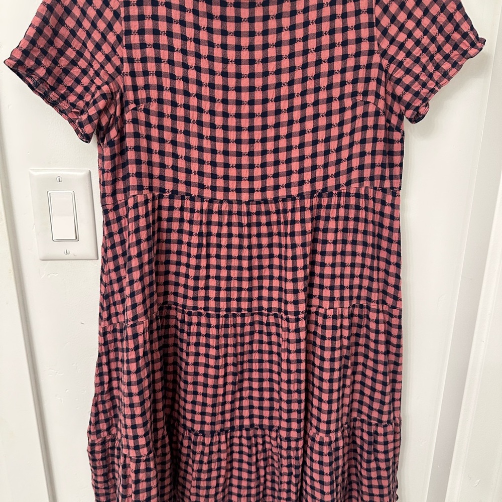 Madewell Red and Black Casual Sundress